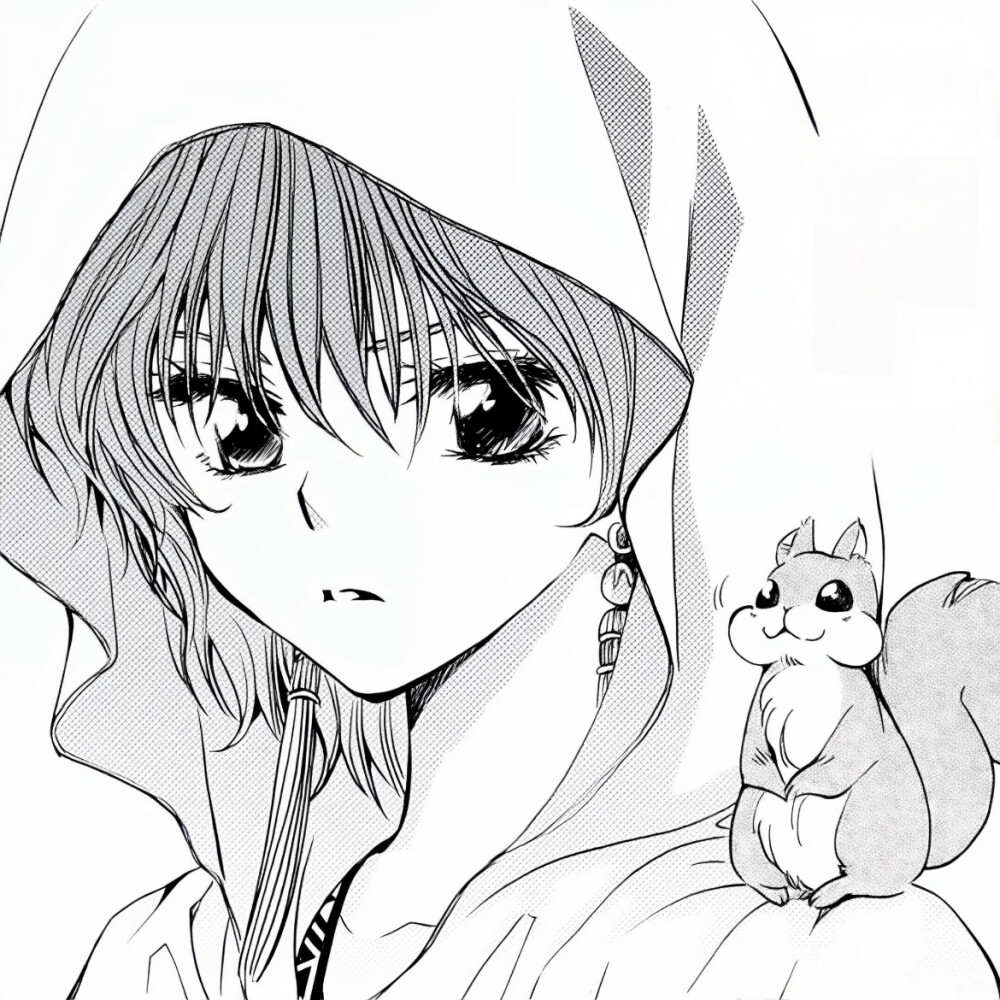 黑白漫画/女生头像