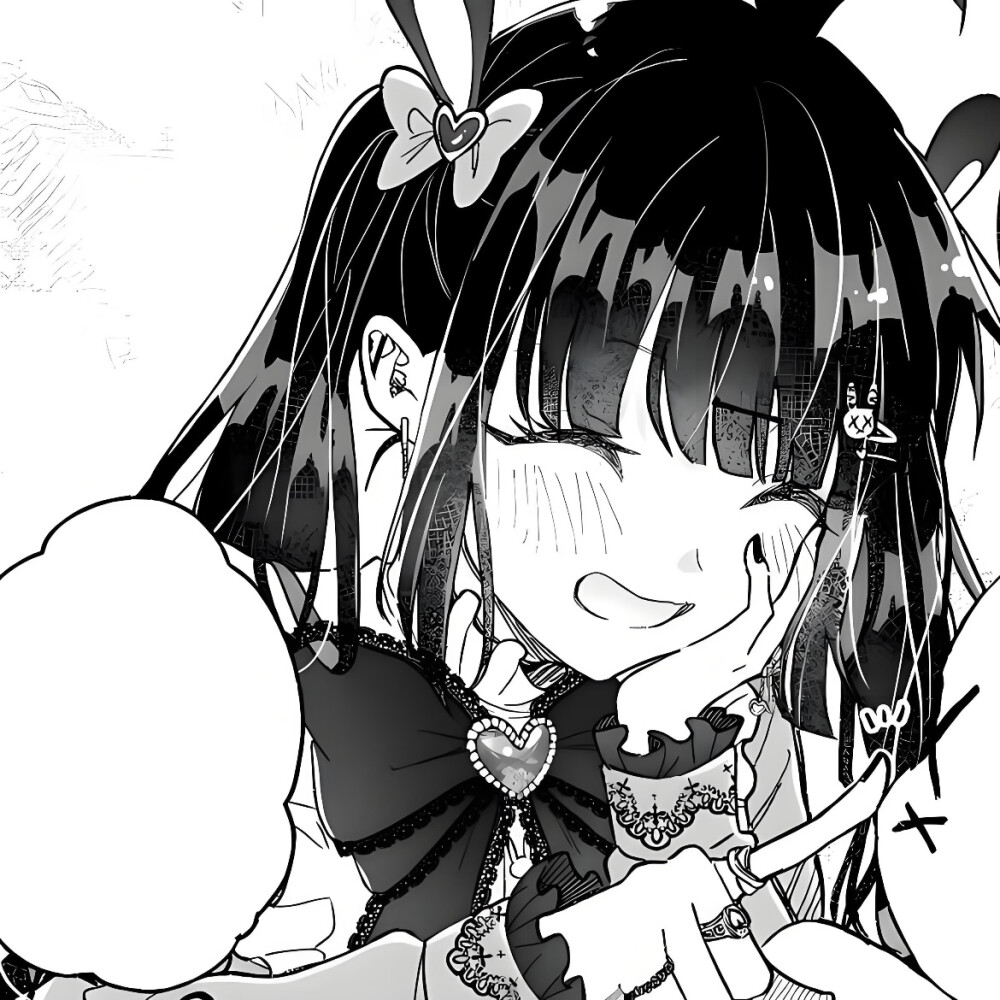 黑白漫画/女生头像