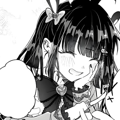 黑白漫画/女生头像