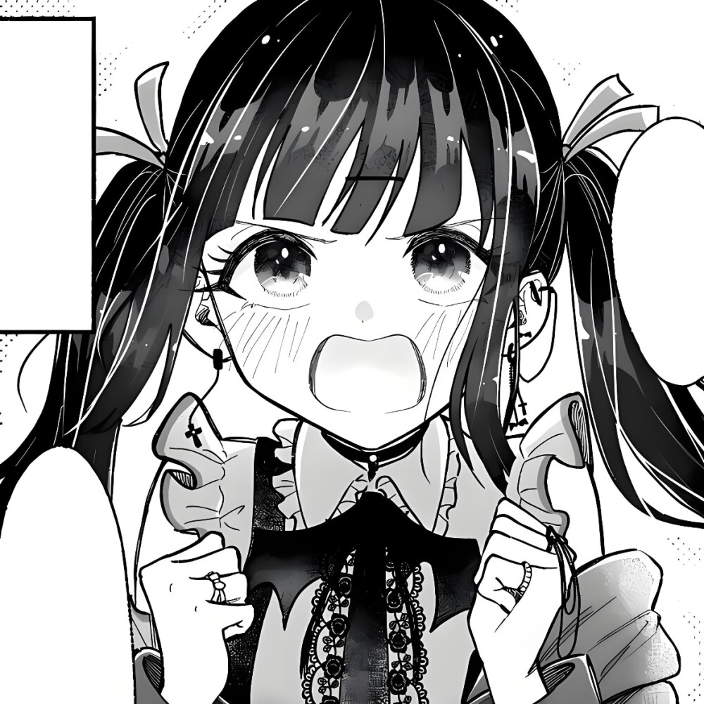 黑白漫画/女生头像