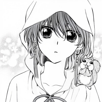 黑白漫画/女生头像