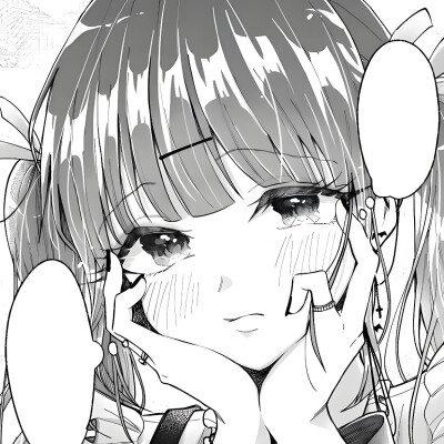 黑白漫画/女生头像