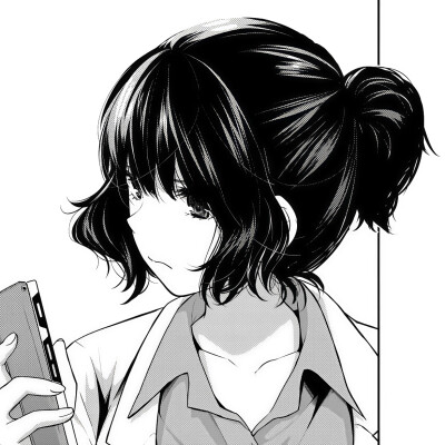 黑白漫画/女生头像