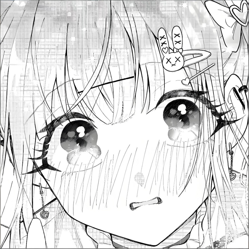 黑白漫画/女生头像