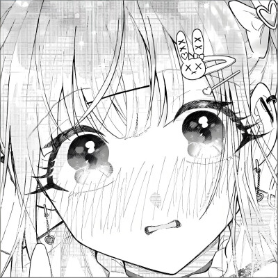 黑白漫画/女生头像