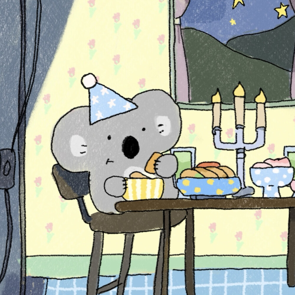 情侣头像可爱手绘卡通