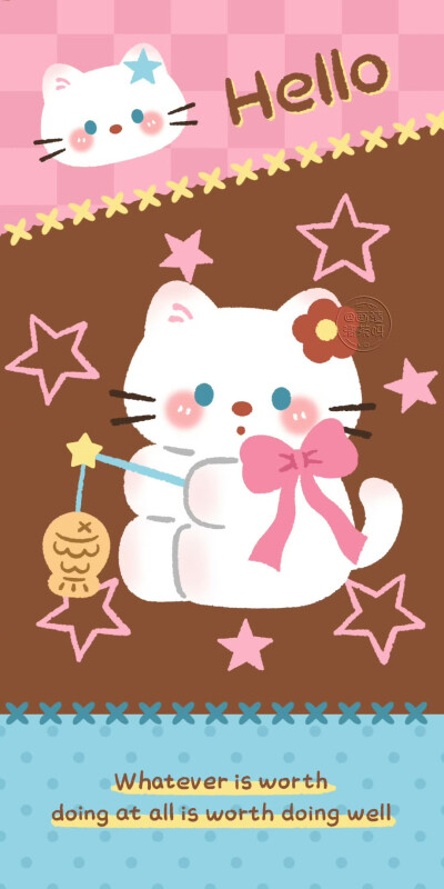 秋冬复古撞色可爱小猫