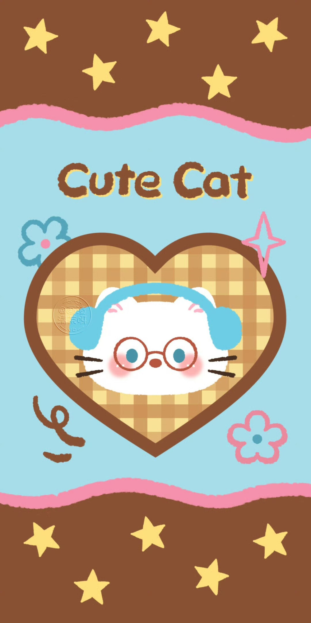 秋冬复古撞色可爱小猫