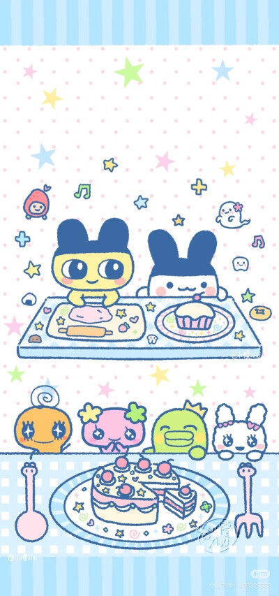 iphone拓麻歌子可爱锁屏壁纸 丨手机壁纸丨卡通壁纸丨套图壁纸壁纸丨套图丨少女心壁纸|ins