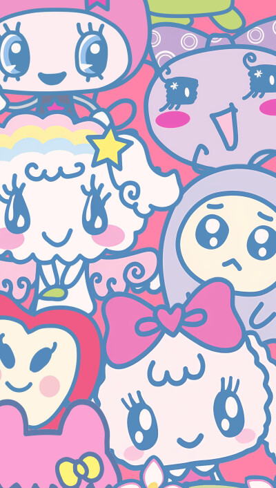 iphone拓麻歌子可爱锁屏壁纸 丨手机壁纸丨卡通壁纸丨套图壁纸壁纸丨套图丨少女心壁纸|ins