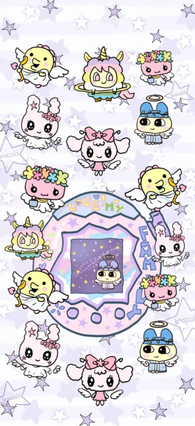 iphone拓麻歌子可爱锁屏壁纸 丨手机壁纸丨卡通壁纸丨套图壁纸壁纸丨套图丨少女心壁纸|ins