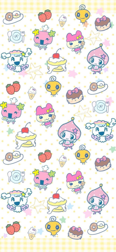 iphone拓麻歌子可爱锁屏壁纸 丨手机壁纸丨卡通壁纸丨套图壁纸壁纸丨套图丨少女心壁纸|ins