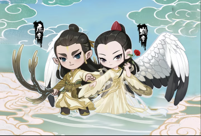 《哪吒之魔童闹海》鹿童和鹤童。(侵权删)