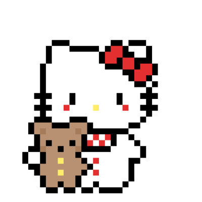 kitty拼豆红色系！