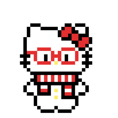 kitty拼豆红色系！