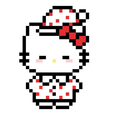 kitty拼豆红色系！