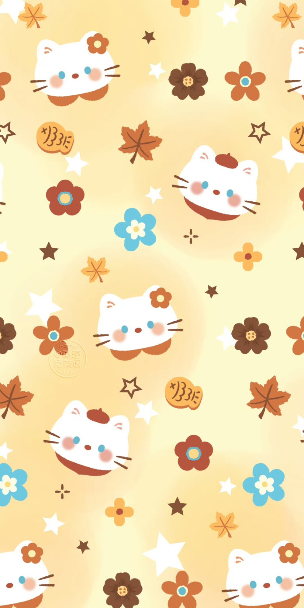 秋冬橘黄色系壁纸