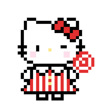 kitty拼豆红色系！