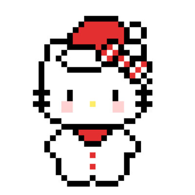 kitty拼豆红色系！