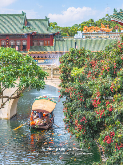 岭南的荔枝，载满盛夏的甜蜜荔枝红时锦鲤跃，惊起一弯彩虹桥，共绘广州荔枝锦鲤图！ 见者好运，大吉大“荔”！
by.@HobinMK813