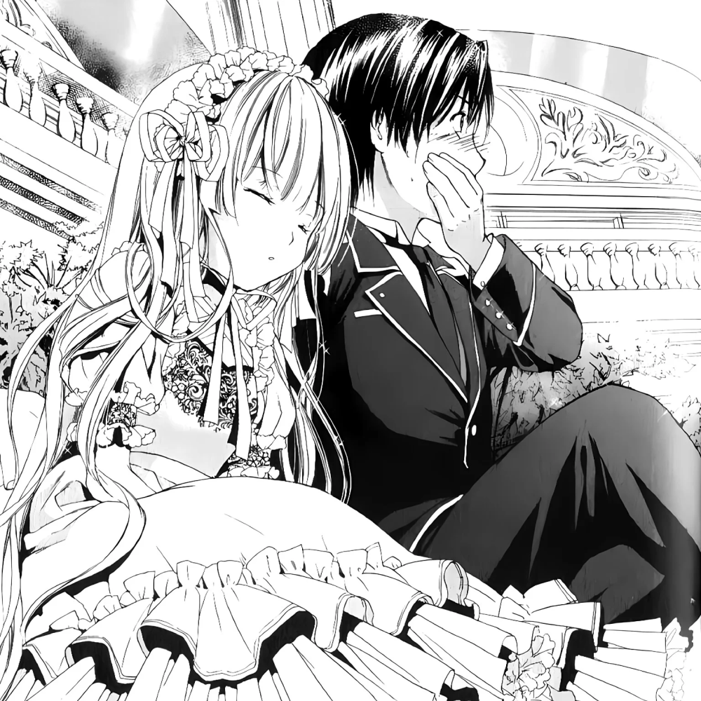 黑白漫画/情侣头像