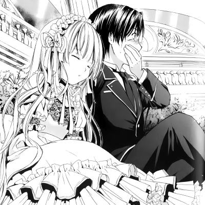 黑白漫画/情侣头像