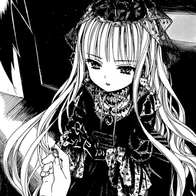 黑白漫画/女生头像