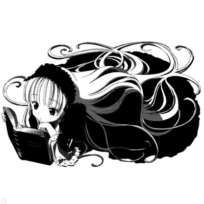 黑白漫画/女生头像