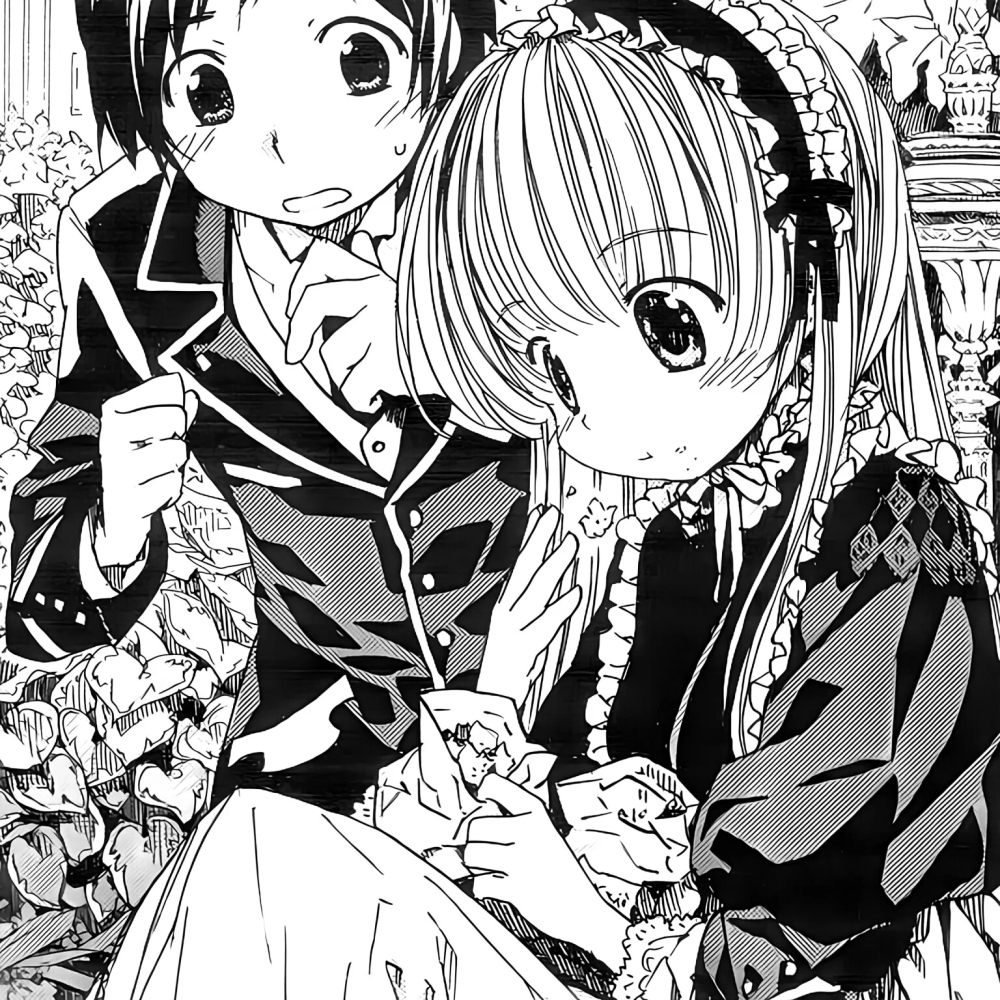 黑白漫画/情侣头像