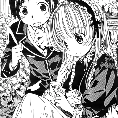 黑白漫画/情侣头像