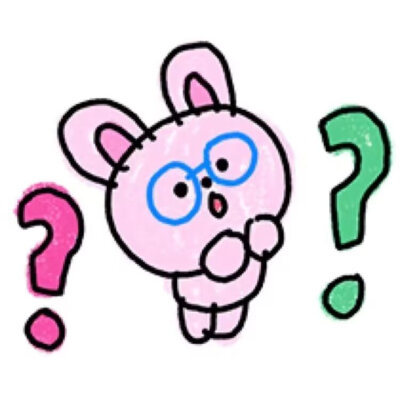 涂鸦小兔可爱表情包