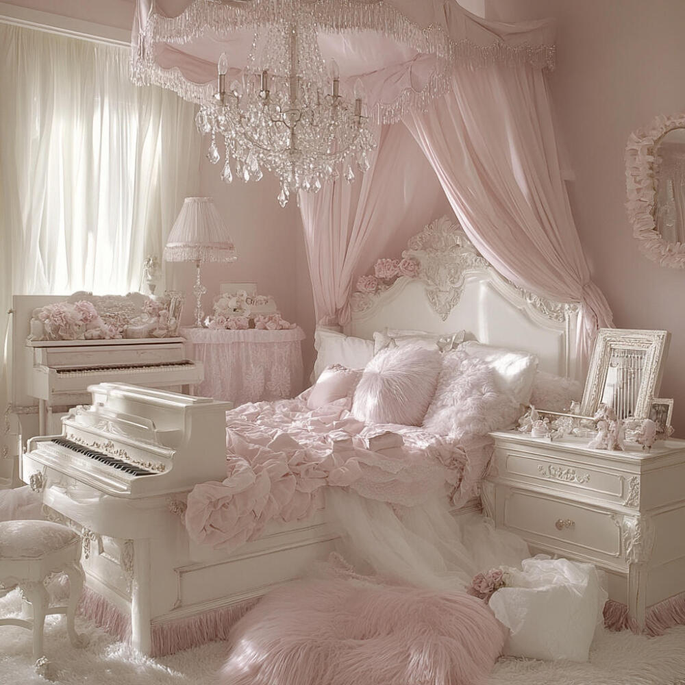 场景素材 粉色房间