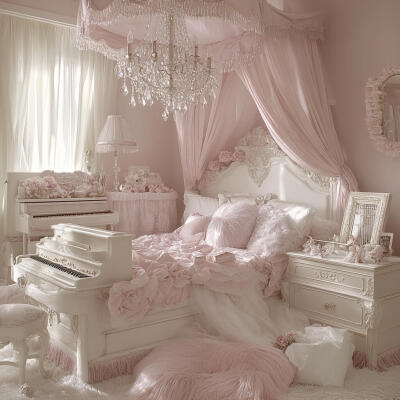 场景素材 粉色房间