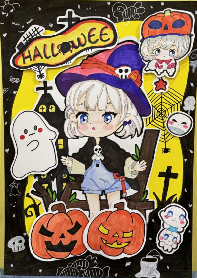 万圣节动漫创意美术