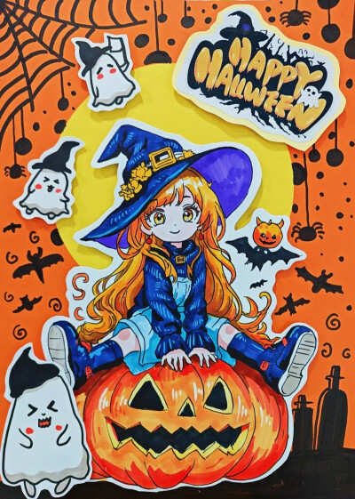 万圣节动漫创意美术