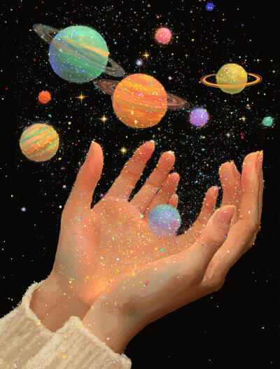 手里的宇宙星球（2）