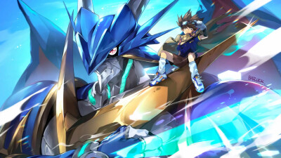 八神太一と零丸 アルフォースプイドラモン