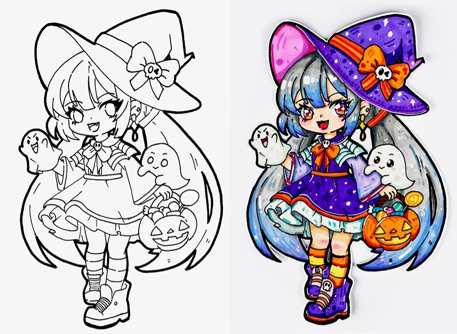 万圣节动漫创意美术