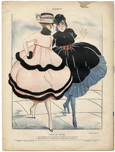 法国插画艺术家Charles Gesmar的插画作品以装饰艺术风格为主，线条流畅，色彩鲜艳，描绘优雅自信的时尚女郎。他擅长细腻的细节处理，动态的构图和舞台化的视觉效果，展现出20世纪20年代的摩登与奢华。Charles Gesmar…