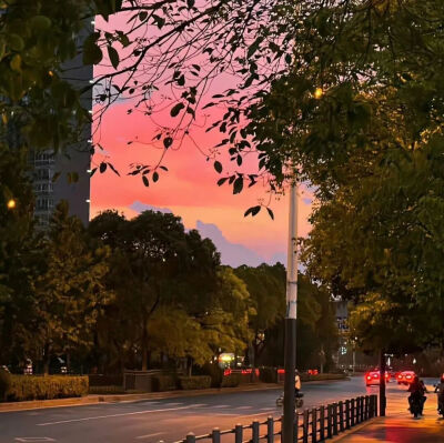 晚霞背景图