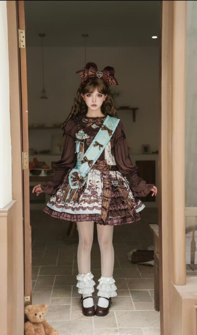 打算冲一个jsk+绶带啦，这个洋娃娃感真的超足的嘞，萌鼠 #Lolita #lolita小裙子 #lolita小裙子安利 
