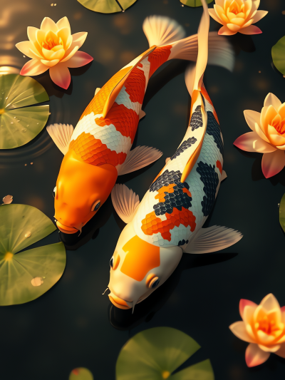 壁纸/锦鲤/年年有余