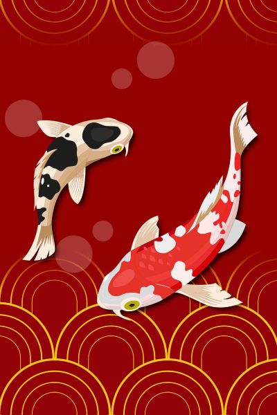 壁纸/锦鲤/年年有余