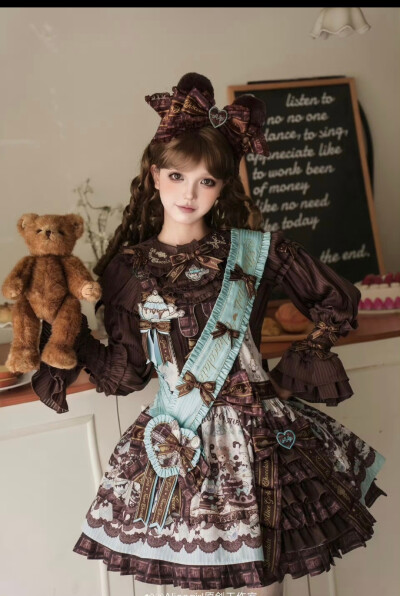 打算冲一个jsk+绶带啦，这个洋娃娃感真的超足的嘞，萌鼠 #Lolita #lolita小裙子 #lolita小裙子安利 
