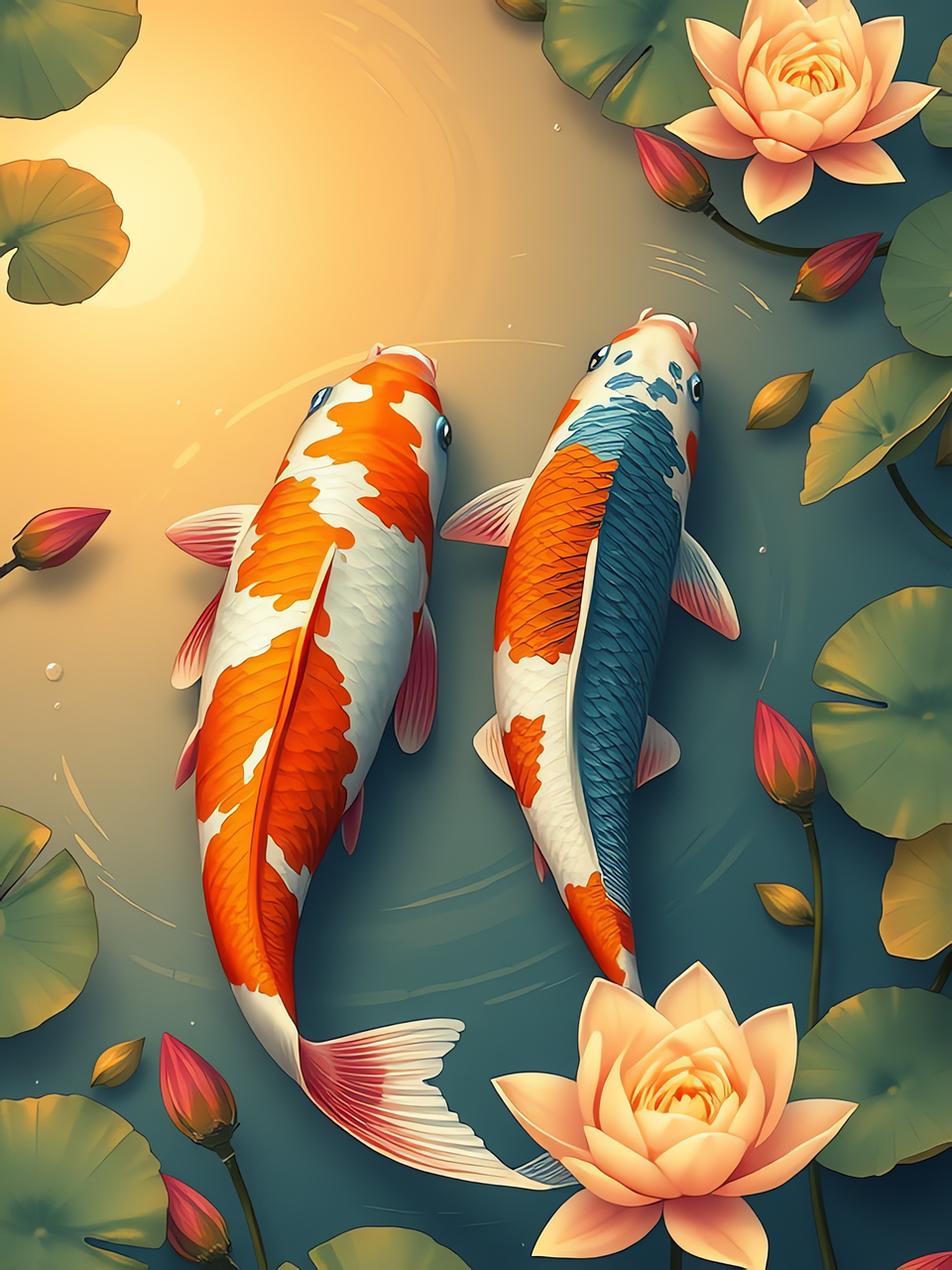 壁纸/锦鲤/年年有余