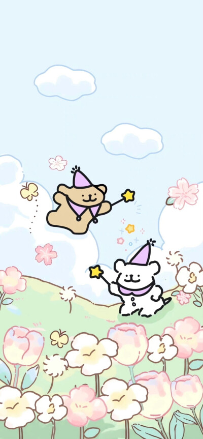 手机壁纸｜线条小狗
