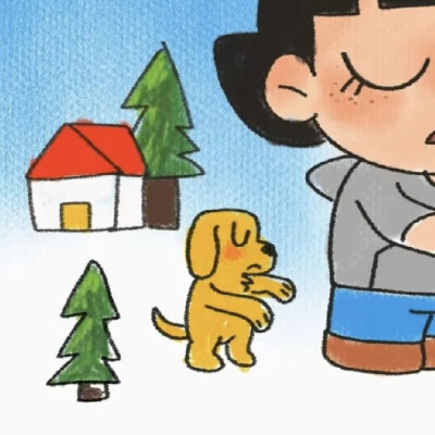 情侣头像可爱手绘动漫卡通