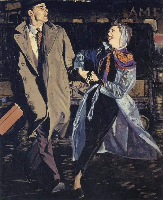 速写大师Austin Briggs (1908 – 1973) 的一些彩色插画