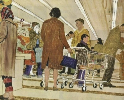 速写大师Austin Briggs (1908 – 1973) 的一些彩色插画