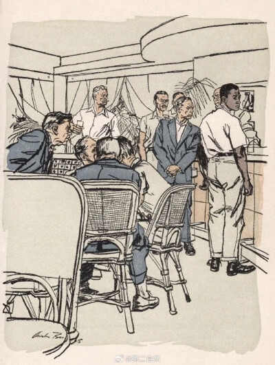 速写大师Austin Briggs (1908 – 1973) 的一些彩色插画